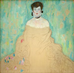 Portret van Amalie Zuckerkandl door Gustav Klimt