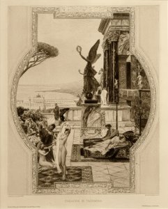 Het antieke theater in Taormina door Gustav Klimt