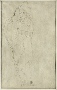 Liefhebbers door Gustav Klimt