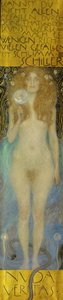 Naakt Veritas door Gustav Klimt