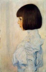 Portret van Helene Klimt, 1898 door Gustav Klimt