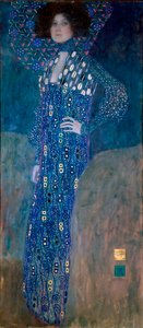 Portret van Madame Floge door Gustav Klimt