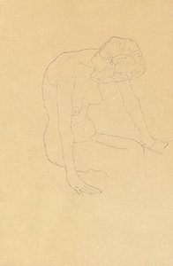 Studie van een vrouwelijk naakt, c.1908-1909