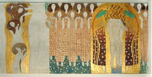 The Beethoven Frieze, detail door Gustav Klimt