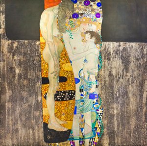 De drie leeftijden van de vrouw door Gustav Klimt