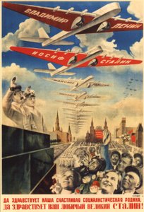 Lang leve ons gelukkige socialistische Moederland Poster, 1935