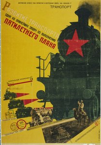De ontwikkeling van transport, Het Vijfjarenplan Poster, 1929