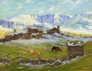 Ochtendsun boven de berg, Vaga door Gustav Wentzel