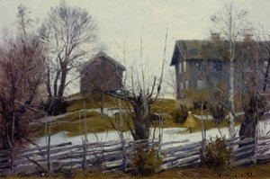 Lente dooi door Gustav Wentzel
