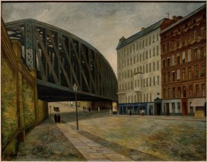 Brug over de Ackerstraße Berlijn Noord