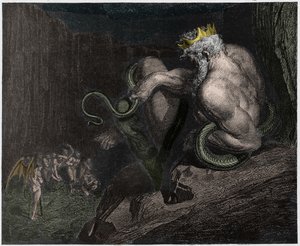Daar staat Minos, 1862 | Gustave Dore | Kunstafdruk, image size:300x246