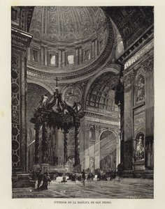 Interieur van de Sint-Pietersbasiliek