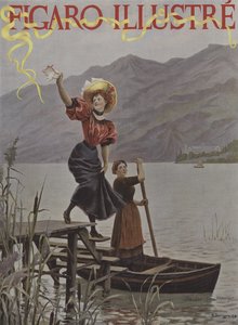 Aan het Meer van Bourget. Omslag van Le Figaro Illustre, september 1895