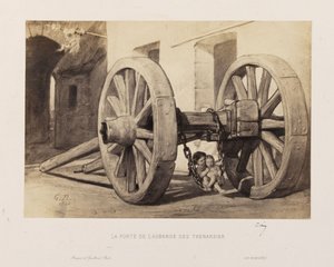 Gustave Brion - De deur van de herberg Thénardier door Gustave Brion