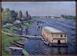 Bootgarage in Argenteuil (schilderij door Gustave Caillebotte) door Gustave Caillebotte