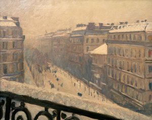 Boulevard Haussmann, sneeuweffect