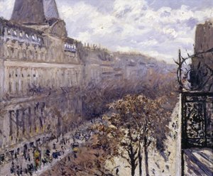 Boulevard des Italiens door Gustave Caillebotte