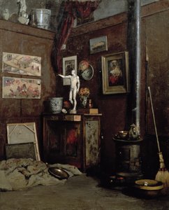 Interieur van een Studio door Gustave Caillebotte