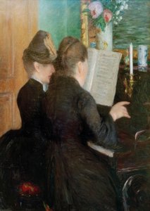 De pianoles door Gustave Caillebotte