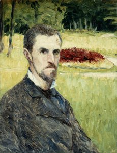 Portret van de Kunstenaar door Zichzelf, 1875-1877 door Gustave Caillebotte