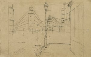 Studie voor Parijs Straat, Regenachtige Dag, 1877
