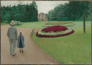 Het park van het Caillebotte-landgoed in Yerres, 1875 door Gustave Caillebotte
