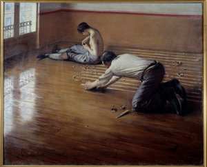 De vloerschrapers door Gustave Caillebotte