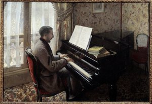 Jonge man die piano speelt