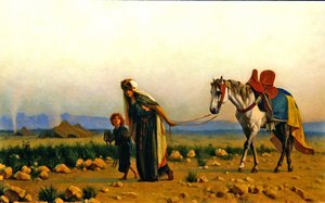 De terugkeer door Gustave Clarence Rodolphe Boulanger