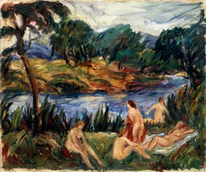 Vrouwen bij de rivier, 19e of begin 20e eeuw