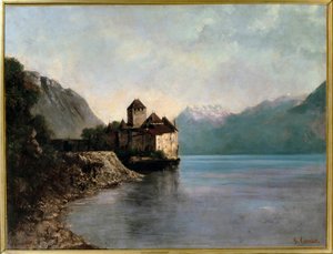 Een kasteel aan de oevers van het Meer van Genève
