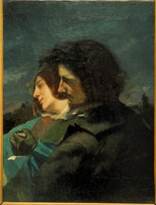 Gelukkige geliefden door Gustave Courbet