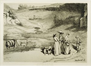 Les Demoiselles de village door Gustave Courbet