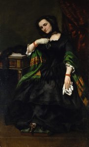 Madame Auguste Cuoq Mathilde Desportes door Gustave Courbet