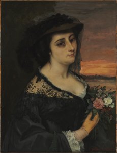Mevr. L... (Laure Borreau) door Gustave Courbet