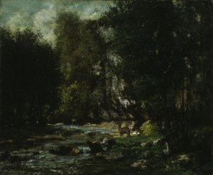 De Beek van Les Puits-Noir door Gustave Courbet