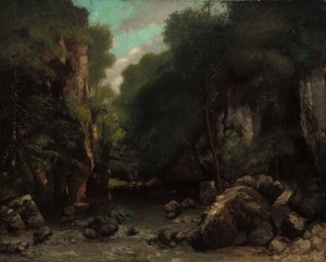 De Vallei van Les Puits-Noir door Gustave Courbet