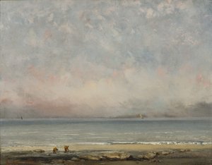 Het strand van Trouville, ca. 1865