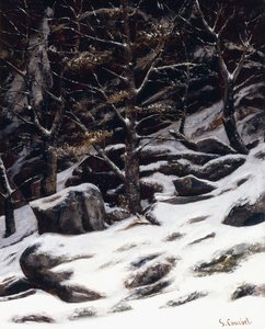 Winter door Gustave Courbet
