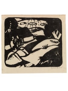 Dutch: Landschap of Landschap met hoeve door Gustave de Smet