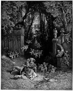 Alcina en Ruggiero als gelukkige geliefden
