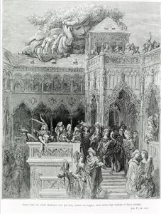 Hun hele leven werd niet geleid door wetten, statuten of regels, maar volgens hun wil en vrije wil, naar Gargantua (1534) door François Rabelais (1483 - 1553). Gegraveerd door Gustave Doré (1832-1883).