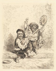 Dwergmuzikanten van Granada door Gustave Dore