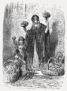 Bloemenmeisjes door Gustave Dore