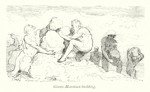 Giants Mountain gebouw (gravure) door Gustave Dore