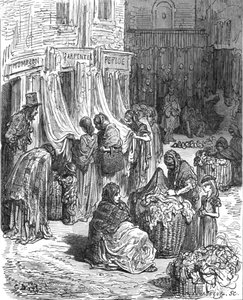 Gloucester Street, New Cut-Old Clothes Mart, 1872