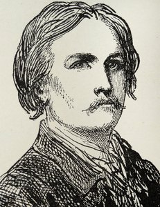 Gustave Doré - 1832-73 Franse kunstenaar en boekillustrator gravure naar een zelfportret schets door Gustave Dore