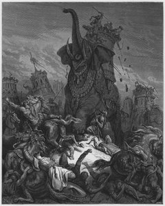 Gustave Doré Bijbel: De dood van Eleazar