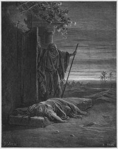 De Leviet vindt het lijk van de vrouw door Gustave Dore