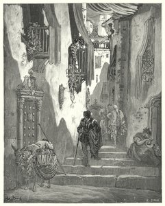 Don Quichot van Gustave Doré: "Hij kreeg een aantal liefdesbrieven naar mij gestuurd, allemaal vol met de tederste uitdrukkingen" door Gustave Dore